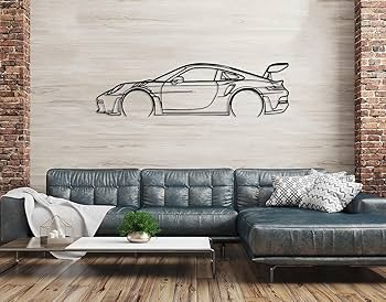 Amazon.co.jp: メタルカーウォールアート、車のシルエット